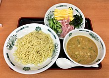 Hiyashi chuka with sesami miso sauce of Hidakaya.jpg