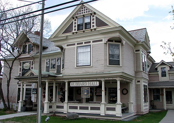 Hubbard Hall, built in 1839, served as the town's hospital until 1966. It was destroyed by fire in 2011.