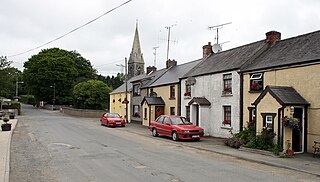 Killinierin Village in Leinster, Ireland