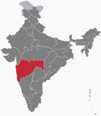 Posisi negara bagian di peta India