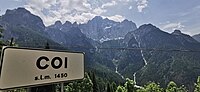 provincia di Belluno — comune di Val di Zoldo — Coi — SS251 (Berge und Ortstafel) 2023