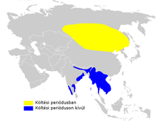 Iduna aedon Distribution map.png