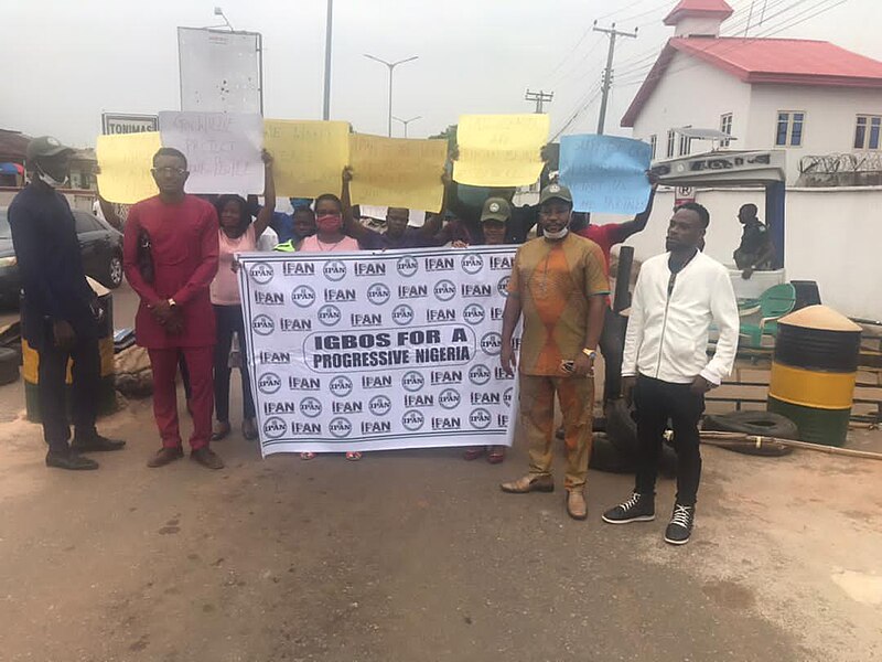 File:Igbos For Progressive Nigeria (IPAN) Protest Against Insecurity In Awka Anambra State Nigeria...!.jpg