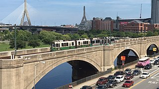 <span class="mw-page-title-main">Lechmere Viaduct</span> Bridge over the Charles River in Boston