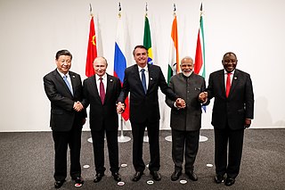 <span class="mw-page-title-main">BRICS</span> Association of Brazil, Russia, India, China and South Africa