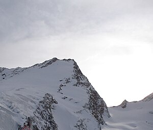 The northern flank of the Innere Schwarzen Schneid, from the Rettenbachferner