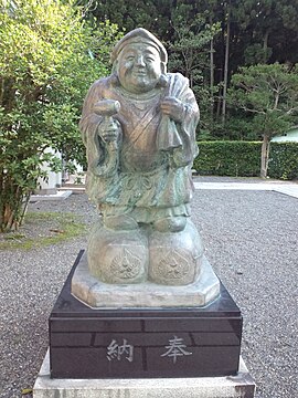 Statue of Daikokuten-Ōkuninushi at Izumo Taisha Kyoto Bun'in (branch of Izumo Taisha in Kameoka, Kyoto)