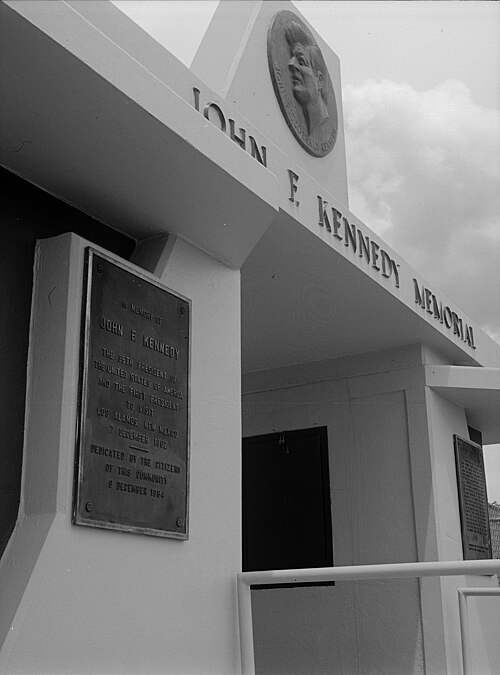 The John F. Kennedy Memorial at Los Alamos High School