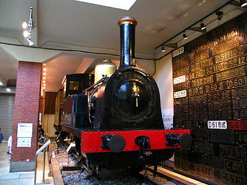 Locomotive No. 1 as displayed at the former Transportation Museum in 2006 just before its closure.