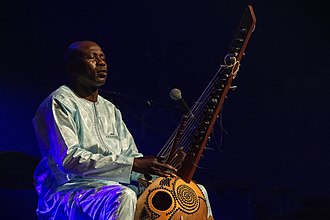 Ballake Sissoko (pictured in 2021) rose to greater international prominence after the release of New Ancient Strings. JSLP2021BallakeSissoko 03.jpg