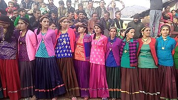 Traditional Harul dance Jaunsari Garhwali Harul dance.jpg