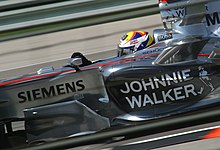 Juan Pablo Montoya was involved in an incident at the first corner of the race. Juan Pablo Montoya 2006 USA.jpg