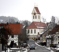 Blick zur Pfarrkirche St. Kilian