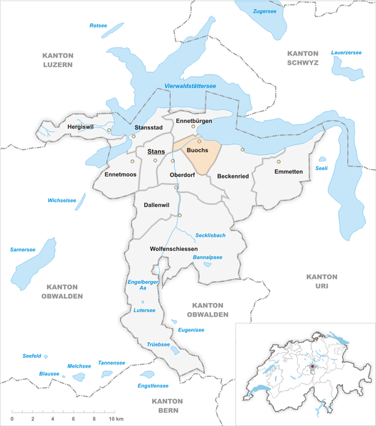 Fichier:Karte Gemeinde Buochs 2007.png