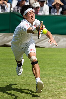 Kei Nishikori 1, Wimbledon 2013 - Diliff.jpg