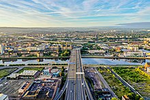 The M8, which crosses the Clyde over the Kingston Bridge, is Scotland's busiest motorway.