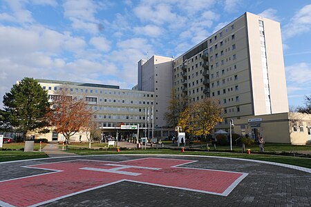 Klinikum Saarbrücken am 9. November 2021