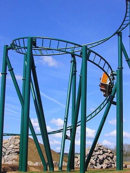 Bobsled roller coaster Heiße Fahrt at Wild- und Freizeitpark Klotten.