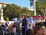 speaking at the Gerrymandering Rally at the Supreme Court