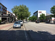 Lübecker Straße, Blick stadtauswärts, Höhe Reismühle