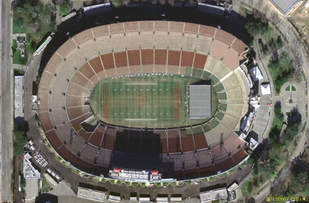 Le stade olympique Los Angeles Memorial Coliseum.