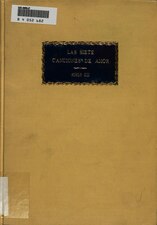 Las siete canciones de amor (1915), por Pedro Vindel Álvarez  sobre las cantigas de Martín Codax   