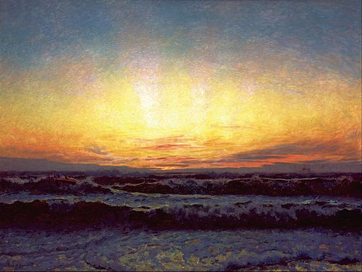 Laurits Tuxen - The North Sea in stormy weather. After sunset. Højen - Google Art Project