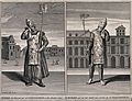 Homme et femme condamnés au bûcher par l'Inquisition
