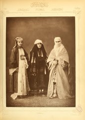 Muslim woman of Salonika, from Les costumes populaires de la Turquie en 1873, published under the patronage of the Ottoman Imperial Commission for the 1873 Vienna World's Fair