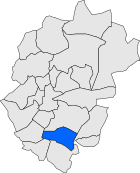 Ubicación del municipio en el mapa de la provincia