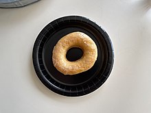 Long's famous glazed yeast donut. Long's Bakery (Southport, Indiana) - June 2022 - Sarah Stierch 06.jpg