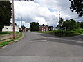 Looking toward Clover center (VA SR 92) from the train tracks on Mt Laurel Road (SR 746) in Clover, Virginia.