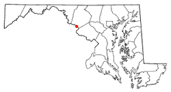 Emplacement dans le Maryland