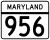 Marqueur de la route 956 du Maryland