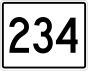 State Route 234 marker