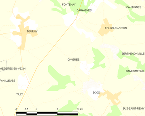 Poziția localității Civières