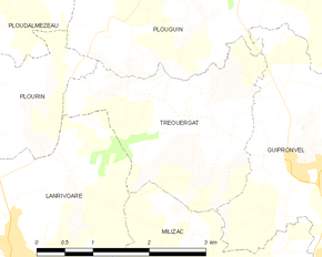 Poziția localității Tréouergat