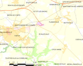 Poziția localității Écalles-Alix