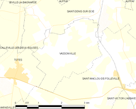 Mapa obce Vassonville
