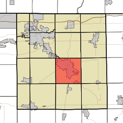 Location of Elkhart Township in Elkhart County