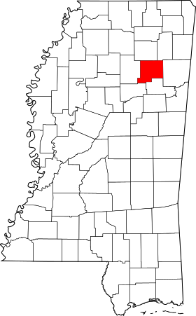 Localisation de Comté de Chickasaw(Chickasaw County)