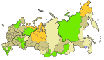 Адміністративний поділ Російської Федерації, 2008 рік