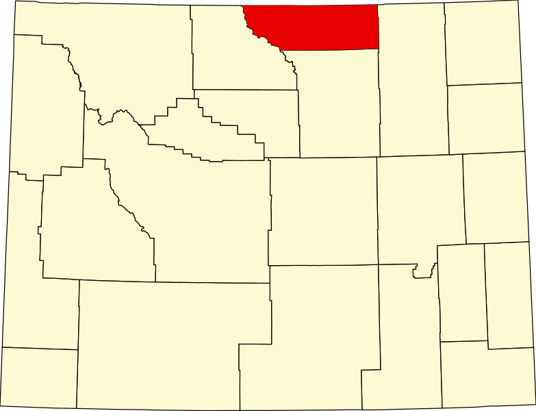 Converse County Map Server File:map Of Wyoming Highlighting Sheridan County.svg - Wikimedia Commons