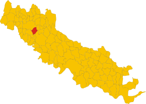 Poziția localității Madignano
