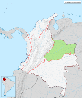 Mapa de Colombia (región de la Orinoquía).svg