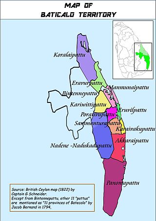 <span class="mw-page-title-main">Batticaloa region</span> Ancient region of Tamil settlements