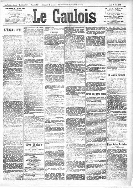 File:Maupassant - L’Égalité, paru dans Le Gaulois, 25 juin 1883.djvu