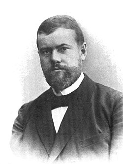 O sociologo y economista Max Weber en 1894.