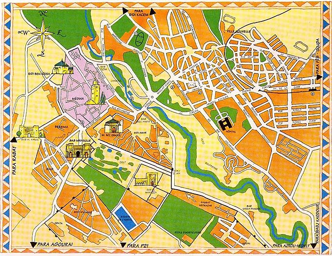 Meknes-map