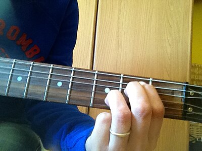 Mimin7 accordo Eminor7 chord